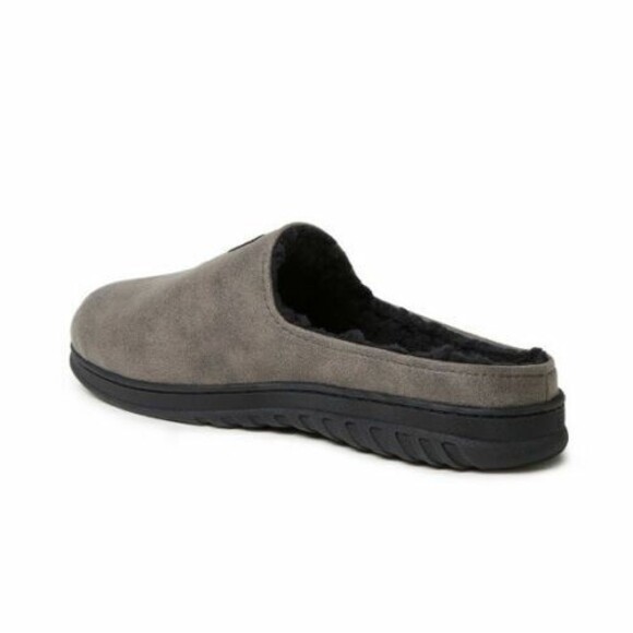 DF by Dearfoams Men's S 7-8  NWOB  Mountain Clog Slippers w Memory Foam Grey - Picture 6 of 8